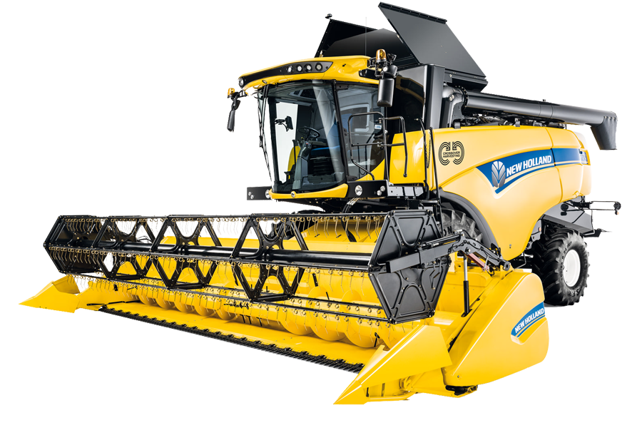 Gelber New Holland Mähdrescher, Modell CH